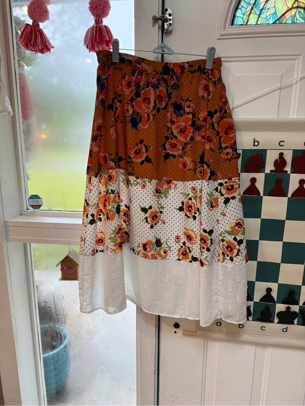 Roolee Size Medium Midi Floral Skirt!
